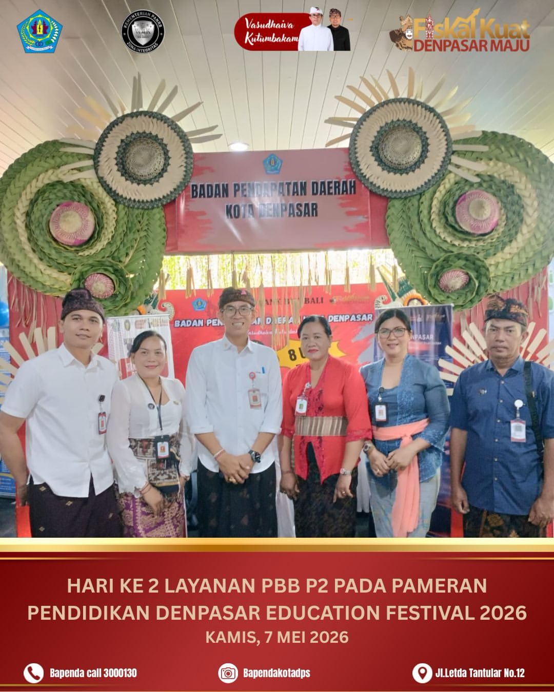 Hari Kedua Layanan PBB-P2 Pada Pameran Pendidikan Denpasar Education Festival 2026