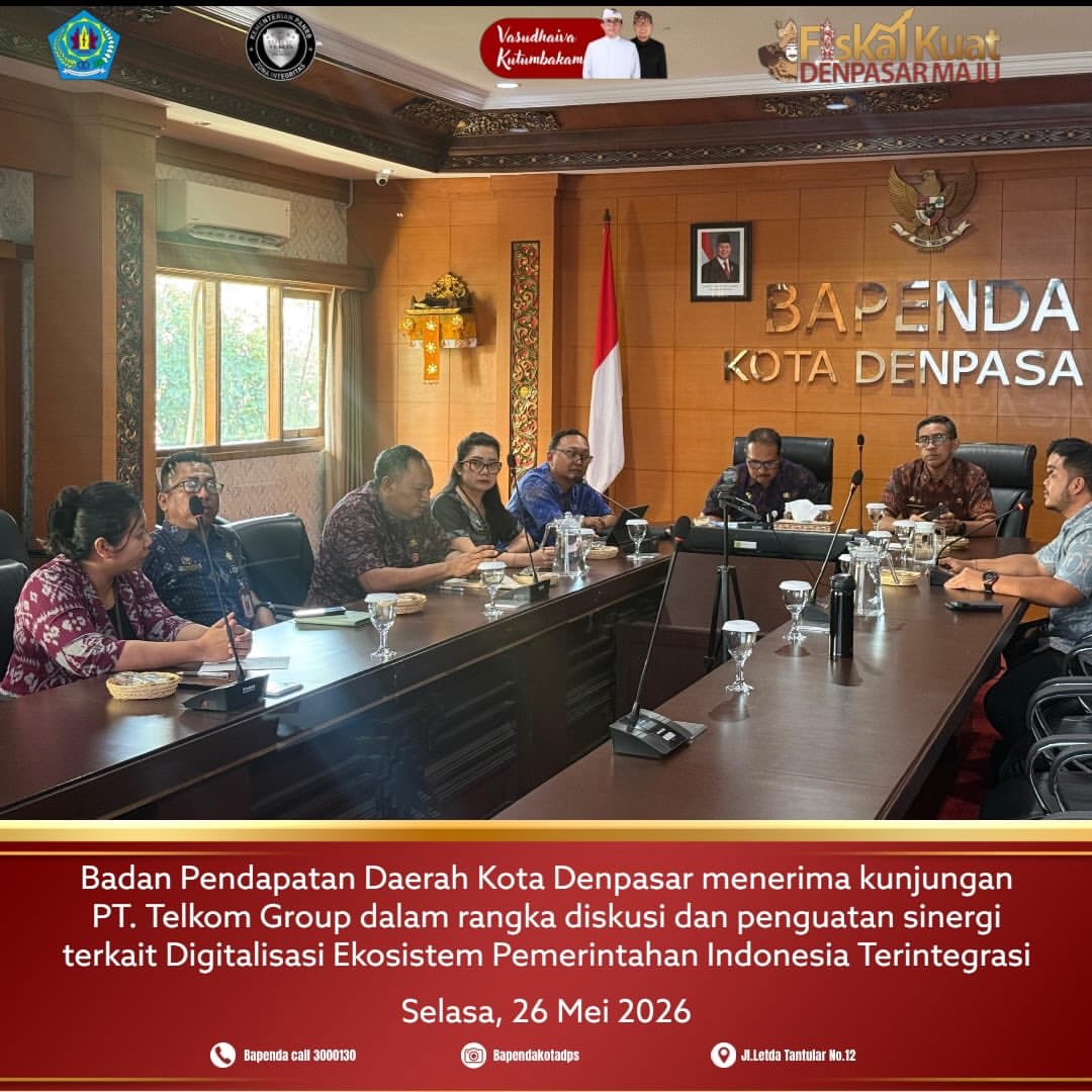 Kunjungan PT Telkom Group dalam rangka diskusi dan penguatan sinergi terkait Digitalisasi Ekosistem Pemerintahan Indonesia Terintegrasi