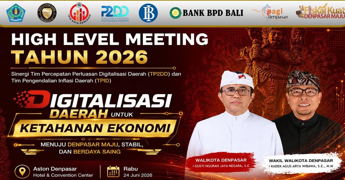 High Level Meeting (HLM) TP2DD dan TPID Kota Denpasar Tahun 2026