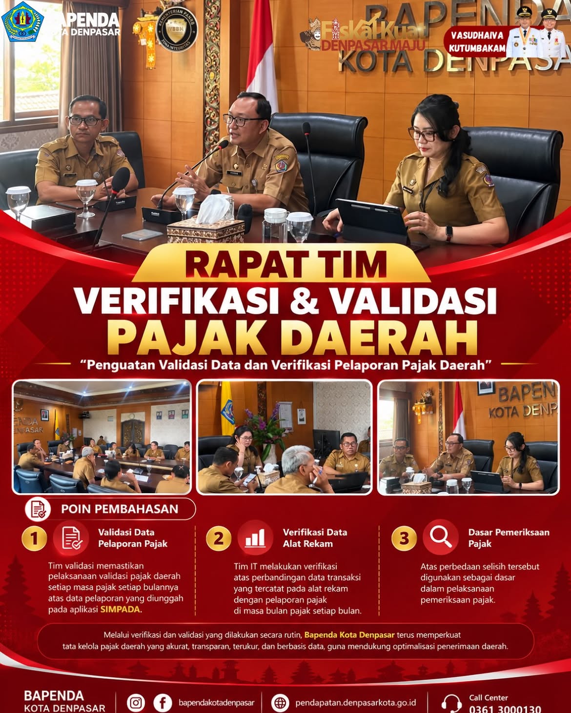 RAPAT TIM VERIFIKASI DAN VALIDASI PAJAK DAERAH